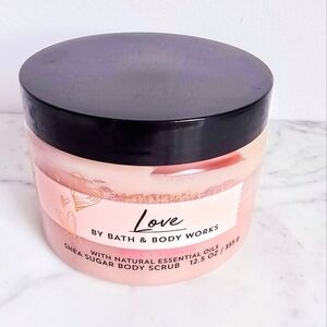 Bath & Body Works, New, LOVE Aromatherapy Rose Vanilla Shea Sugar Body Scrub